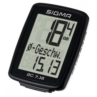 Sigma Sport BC 7.16 - велокомпьютер с 7-мя функциями для информативного катания!. . фото 2