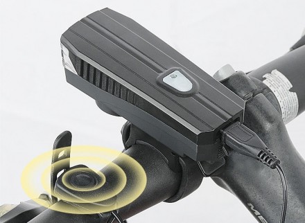 Велосипедный фонарь с электронным звонком устанавливается на руль велосипеда.
Ти. . фото 3