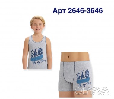
Комплект детского белья для мальчика Baykar Арт. 2694-3694
Цвет: голубой, серый. . фото 1