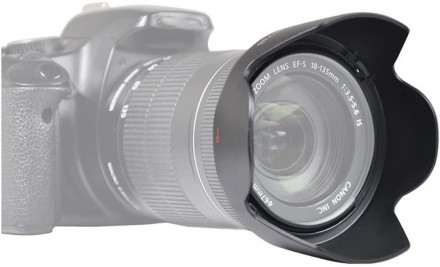 Бленда EW-73B для объективов Canon. Использование бленды ограничивает поток боко. . фото 3
