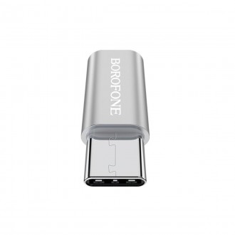 BOROFONE BV4, адаптер Micro-USB до USB-C aka Type-C, конвертер, підтримка OTG, к. . фото 5