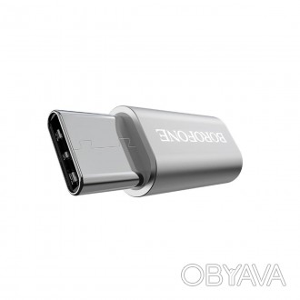 BOROFONE BV4, адаптер Micro-USB до USB-C aka Type-C, конвертер, підтримка OTG, к. . фото 1