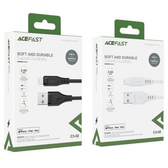 ACEFAST C3-02 — це класичний кабель живлення та синхронізації для iPhone та iPad. . фото 4
