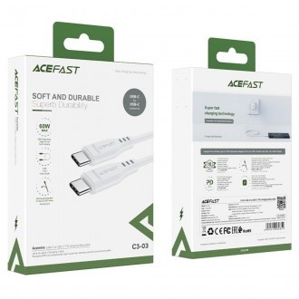 ACEFAST C3-03 — це класичний кабель живлення та синхронізації для нових смартфон. . фото 4