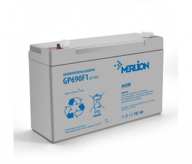 Аккумуляторная батарея Merlion 6V 9AH AGM. Харьков. фото 1 Аккумуляторная батарея Merlion 6V 9AH AGM. Харьков. фото 1