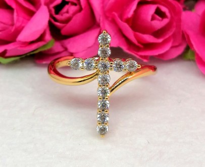 Оригинальное позолоченное женское кольцо. Медицинское золото
Бренд: Xuping
Основ. . фото 2