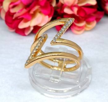 Стильное позолоченное женское кольцо. Медицинское золото
Бренд: Xuping
Основа : . . фото 5