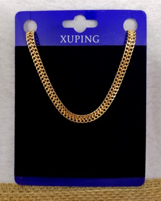 Цепочка из медицинского золота Xuping красивого плетения. Качественный гипоаллер. . фото 2