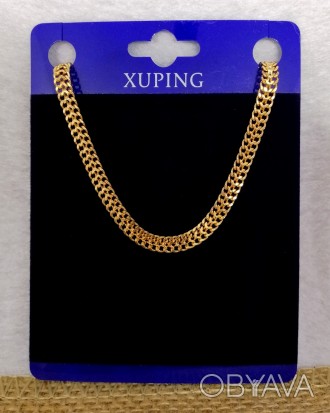 Цепочка из медицинского золота Xuping красивого плетения. Качественный гипоаллер. . фото 1