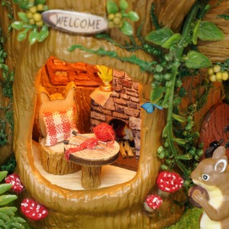 Кукольный дом DIY Cute Room 6006 "Squirrel House" деревянный конструктор в рамке. . фото 3