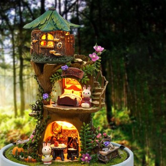 Кукольный дом Cute Room Forest Fantasy: создайте сказочную миниатюру своими рука. . фото 3