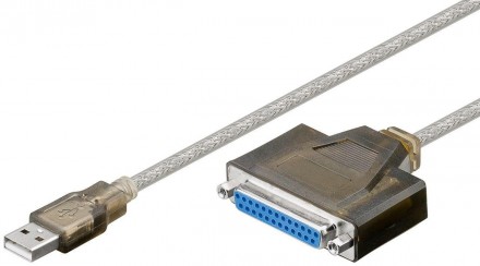Кабель принтера-адаптер Goobay USB2.0 A-LPT DB25 M/F 1.5m Bidirectional (EPP+ECP. Київ. фото 1 Кабель принтера-адаптер Goobay USB2.0 A-LPT DB25 M/F 1.5m Bidirectional (EPP+ECP. Київ. фото 1