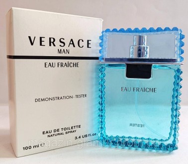 
 
 
Светящийся свежий мужской аромат Versace Man Eau Fraiche от Versace перелив. . фото 2