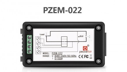 Ваттметр мощности переменного тока 100A PZEM-022 Split-CT. Многофункциональный P. . фото 5