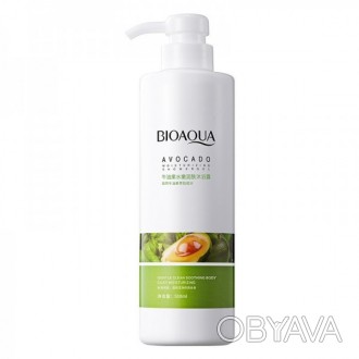 Шампунь для волосся з авокадо BIOAQUA Avocado Silky Smooth Shampoo зручний увико. . фото 1