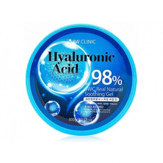 Особливості 3W Clinic Hyaluronic Acid Natural Soothing Gel:
- має легку гелеву к. . фото 3