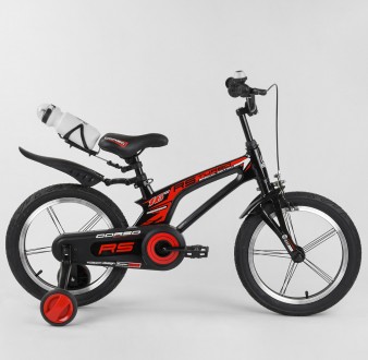 
Велосипед 16 дюймов 2-х колёсный магниевый легкий красный для мальчика 4-6 лет . . фото 4