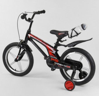 
Велосипед 16 дюймов 2-х колёсный магниевый легкий красный для мальчика 4-6 лет . . фото 3