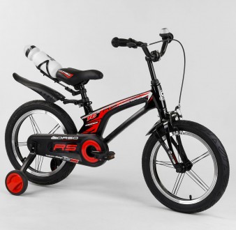 
Велосипед 16 дюймов 2-х колёсный магниевый легкий красный для мальчика 4-6 лет . . фото 2