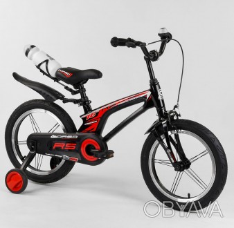 
Велосипед 16 дюймов 2-х колёсный магниевый легкий красный для мальчика 4-6 лет . . фото 1