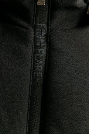 Короткая мужская куртка Finn Flare демисезонная с капюшоном черная. На ткань с и. . фото 7