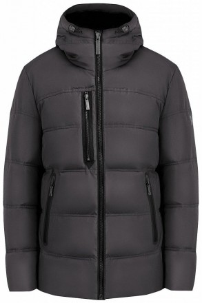 Короткая зимняя куртка прямого кроя выполнена из плотного материала с повышенной. . фото 6