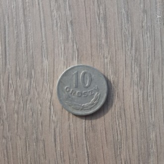 Монета Польша 10 грошей 1965. . фото 2