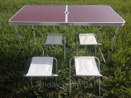
Стол раскладной алюминиевый для пикника + 4 стула, чемодан
Пляжный зонт в компл. . фото 4
