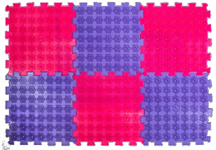 Акупунктурный массажный коврик состоит из 6 элементов. Элементы применяются для . . фото 2