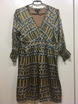 Женское платье из дорогого шелка известного бренда ANNA SUI.  Модный фасон. Стил. . фото 8