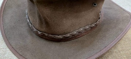 
Шляпа кожаная вестерн p. L ( Australia ) Новое оригинал, размер L 58-59 см, 100. . фото 6
