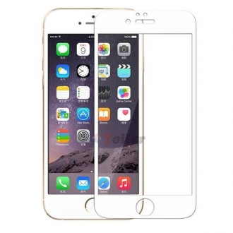 Захисне скло (броня) для iPhone 6 / 6S (4.7 ") біла рамка 3D (0.26 mm). Івано-Франківськ. фото 1 Захисне скло (броня) для iPhone 6 / 6S (4.7 ") біла рамка 3D (0.26 mm). Івано-Франківськ. фото 1