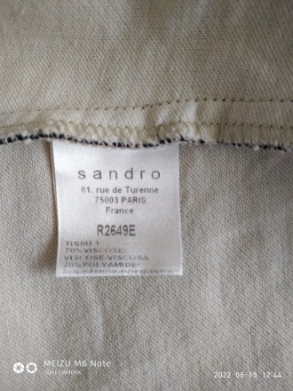 Платье бандо элитного французского бренда Sandro ,куплено в бутике Sandro,в Пари. . фото 9