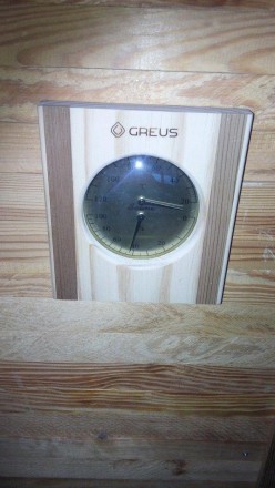 Термогигрометр Greus сосна/кедр 16х14,5 для бани и сауны
Термогигрометр 16х14,5 . . фото 5