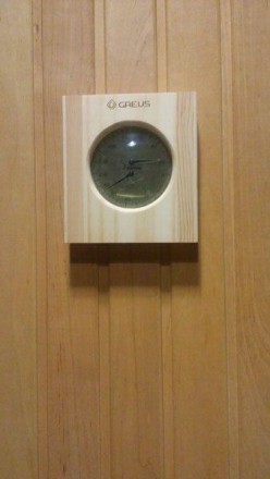 Термогигрометр Greus сосна/кедр 16х14,5 для бани и сауны
Термогигрометр 16х14,5 . . фото 3