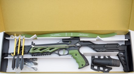 Арбалет Man Kung MK-TCS2G Рекурсивный, пистолетного типа, алюм. рукоять ц:зелены. . фото 3
