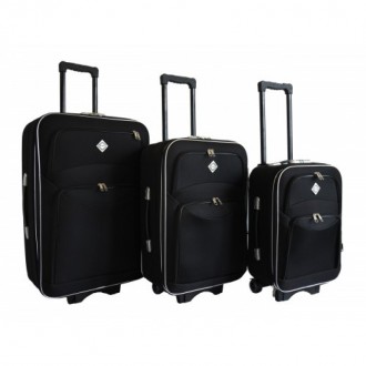 Валіза Bonro Style комплект 3 штуки чорний колір
Комфортна та надійна валіза гар. . фото 2