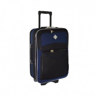 Набор семейных чемоданов разного размера Bonro Style в комплекте 3 штуки черно-т. . фото 3