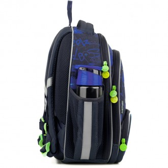 
Каркасний рюкзак GO22-597S-4 – це шкільна модель з ортопедичною спинкою для дів. . фото 8