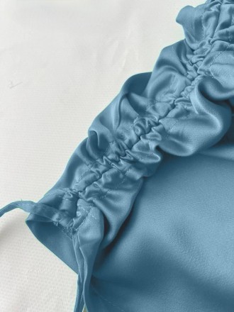 Платье с затяжками❤️
Цвета: чёрный, голубой
Размеры: 40-42, 42-44
Ткань: атлас с. . фото 5