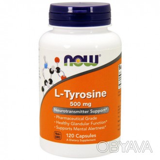 
Описание NOW L-Tyrosine 500 mg
L-Tyrosine / L-тирозин – психостимулятор. Вегето. . фото 1