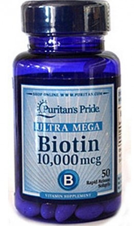 Биотин Puritan's Pride Biotin 10,000 mcg 50 гел капс
✅Только оригинальная продук. . фото 7