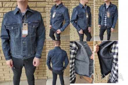 Куртка мужская джинсовая на пуговицах DIFFER, Турция. Состав 93% коттон, 3% элас. . фото 1
