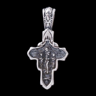 Серебряный православный крестик с распятием
Серебро: 925" Покрытие: чернение Сре. . фото 4