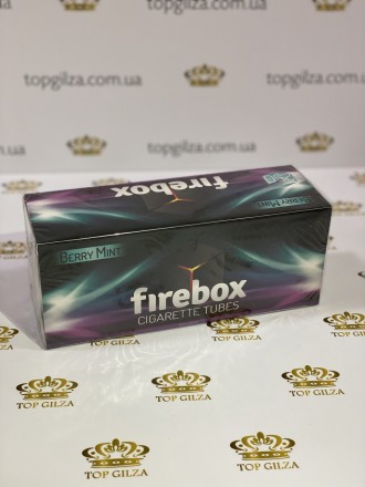 Сигаретні гільзи для тютюну Firebox Berry Mint (чорниця з м'ятою) 250 шт. Львів. фото 1 Сигаретні гільзи для тютюну Firebox Berry Mint (чорниця з м'ятою) 250 шт. Львів. фото 1