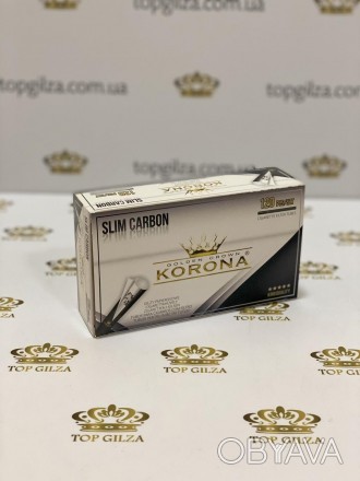 Ящик гильз для набивки сигарет Korona Slim Carbon 100 блоков по 120 шт
Курильщик. . фото 1