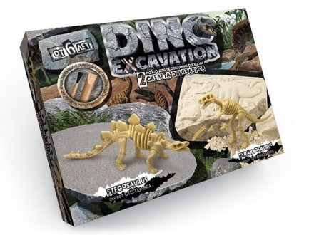 
 
Набір для проведення розкопок "DINO EXCAVATION" динозаври укр. DEX-01-04,05,0. . фото 5