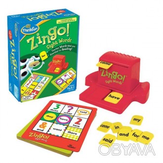 Занимательная детская игра Зинго Слова | ThinkFun Zingo Sight Words 7704, предна. . фото 1