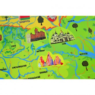 Пазл Умняшка Карта України - весела і забавна настільна гра, яка допоможе вашій . . фото 6