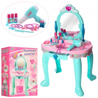 Ігровий набір для дівчаток, дитячий туалетний столик з дзеркалом і аксесуарами. . . фото 2